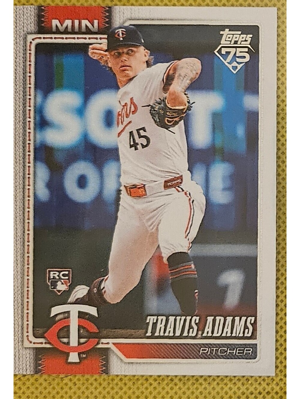 2026 Topps Series 1- Travis Adams Twins #149 RC Rookie card